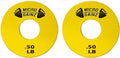 Micro Gainz Standard 1-Inch Center Hole Fractional 2 Pcs Color Weight Plates, Choose (.25LB-1LB) Designed for Standard 1-Inch Dumbbell & Barbell for Strength Training, Made in USA