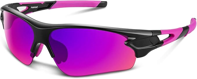 BEACOOL Polarized Sports Sunglasses for Men Women Youth Baseball Fishing Cycling Running Golf Motorcycle Tac Glasses UV400