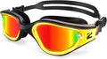 ZIONOR G1 Nava Super Anti-Fog Unisex Swim Goggles Mirror/Bright Smoke Lens