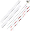 Shappy Volleyball Antenna Pole Set Volleyball Training Equipment Beach Sports Indoor Outdoor Accessories Fiberglass Collapsible Referee Antennae Poles with Sleeve