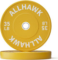 Colorful Olympic Bumper Plates, 2-inch Stainless Steel Insert, Virgin Rubber Weight Plate Set for Barbell Weight Lifting and Strength Training Home Gym