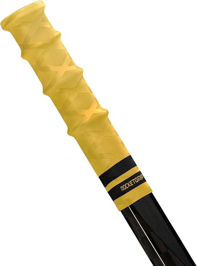 Hockey Stick Rubber Replacement Grip - Better Than Grip Tapes - Long Lasting Premium Quality Easy to Install Ice Hockey Sports Grip for Adults and Kids