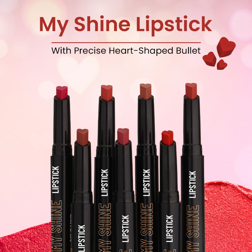 Swiss Beauty My Shine High Pigmented & Long-Lasting Lipstick Enriched with Vitamin E - 05 Candyman Pink