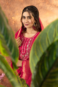 Pramukh Fab Pink Color Marina Silk Kurta Set