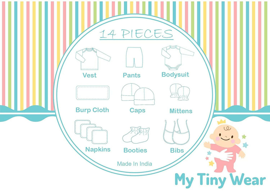 My Tiny Wear Full Sleeves New Born Baby Gift Set - Yellow