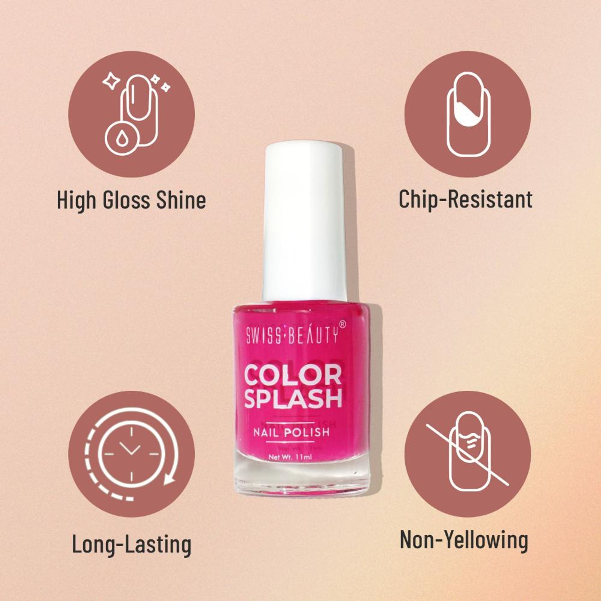 Swiss Beauty Color Splash Nail Polish - 511 Juicy Mango