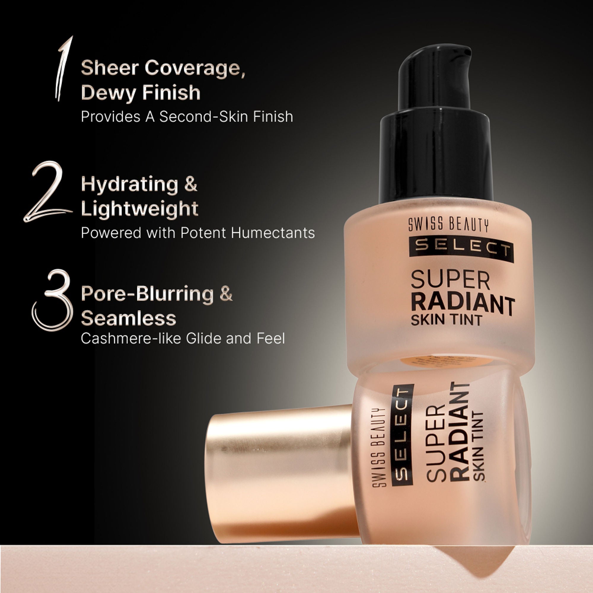 Swiss Beauty Select Super Radiant Skin Tint - 3 Sand Glow