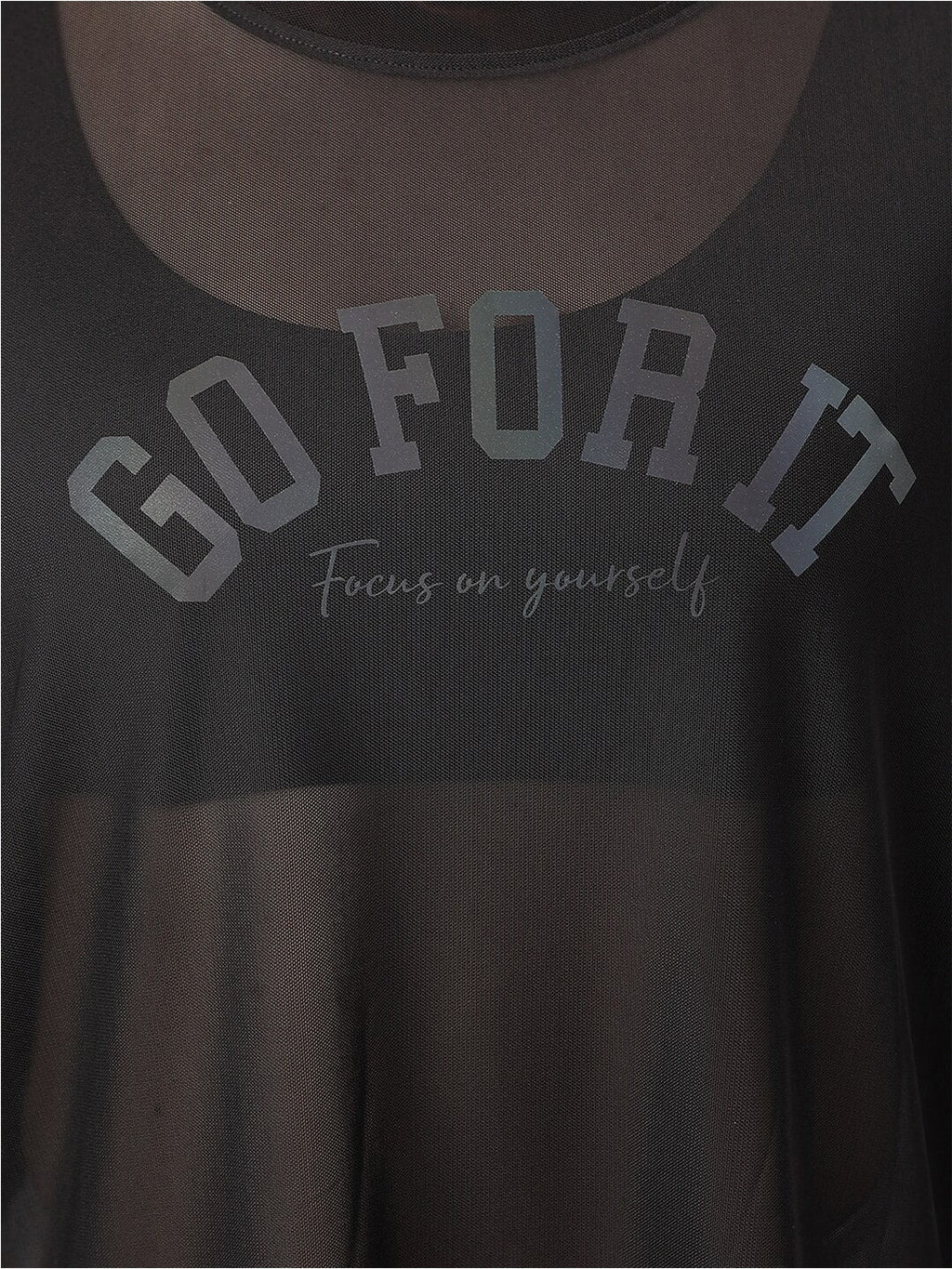 MKH Typography Printed Drop Shoulder Sleeves Dri-FIT Sports T-Shirt