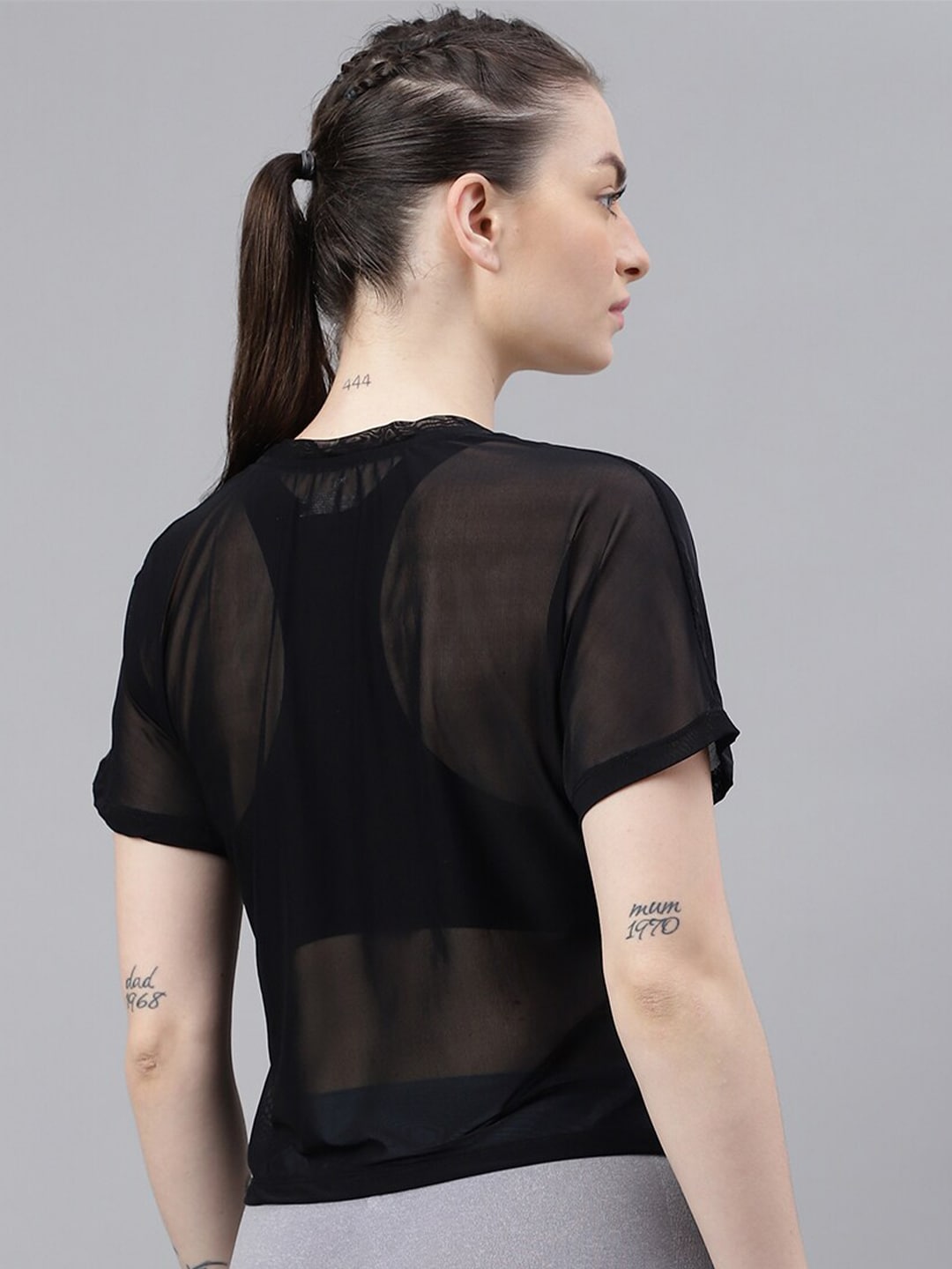 MKH Typography Printed Relaxed Fit Dri-FIT Sports T-shirt