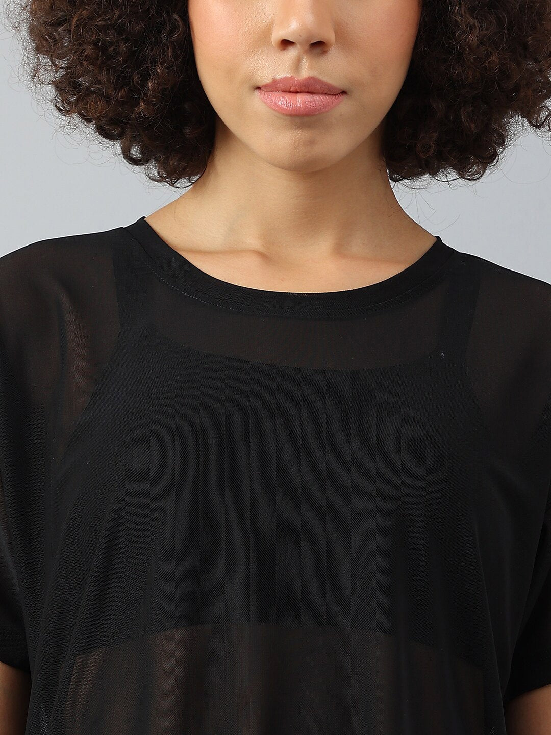 MKH Women Drop-Shoulder Sleeves Dri-FIT Sports T-shirt