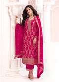 Anaita Rani Pink Dola Silk Thread Sequence Embroidered Salwar Suit