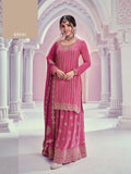 Anaita Pink Chiffon Sequins Embroidered Readymade Salwar Suit