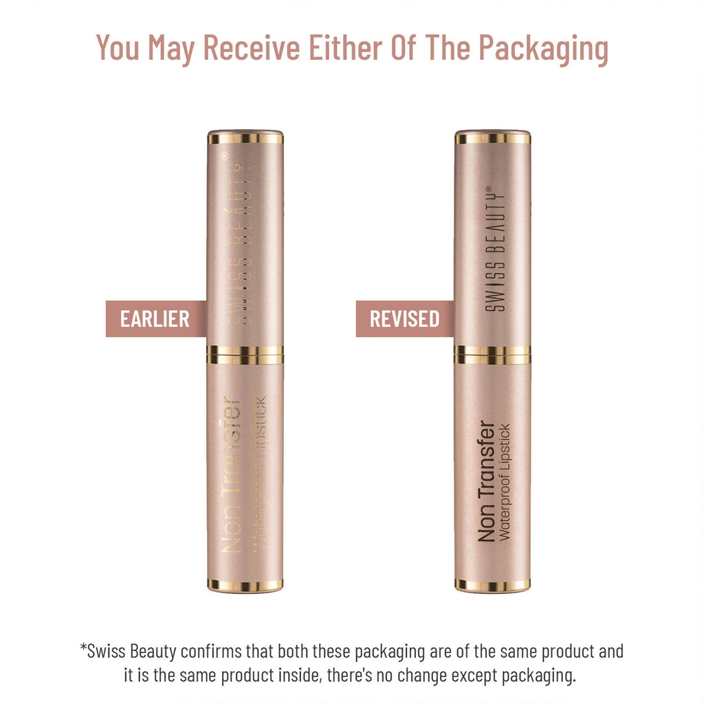 Swiss Beauty Non Transfer Waterproof Lipstick - 418 Rusty Nude
