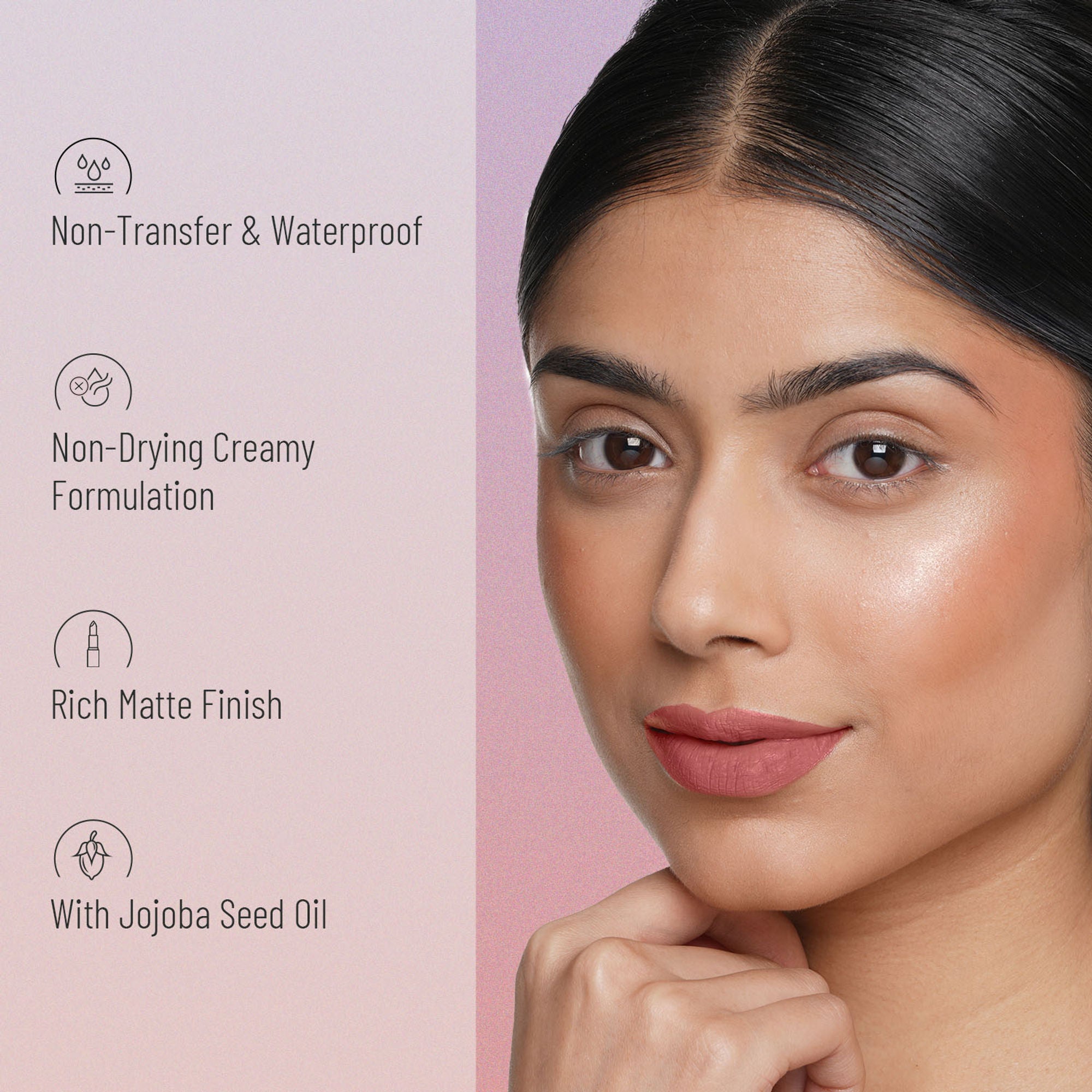 Swiss Beauty Non Transfer Waterproof Lipstick - 426 Mellow Drama