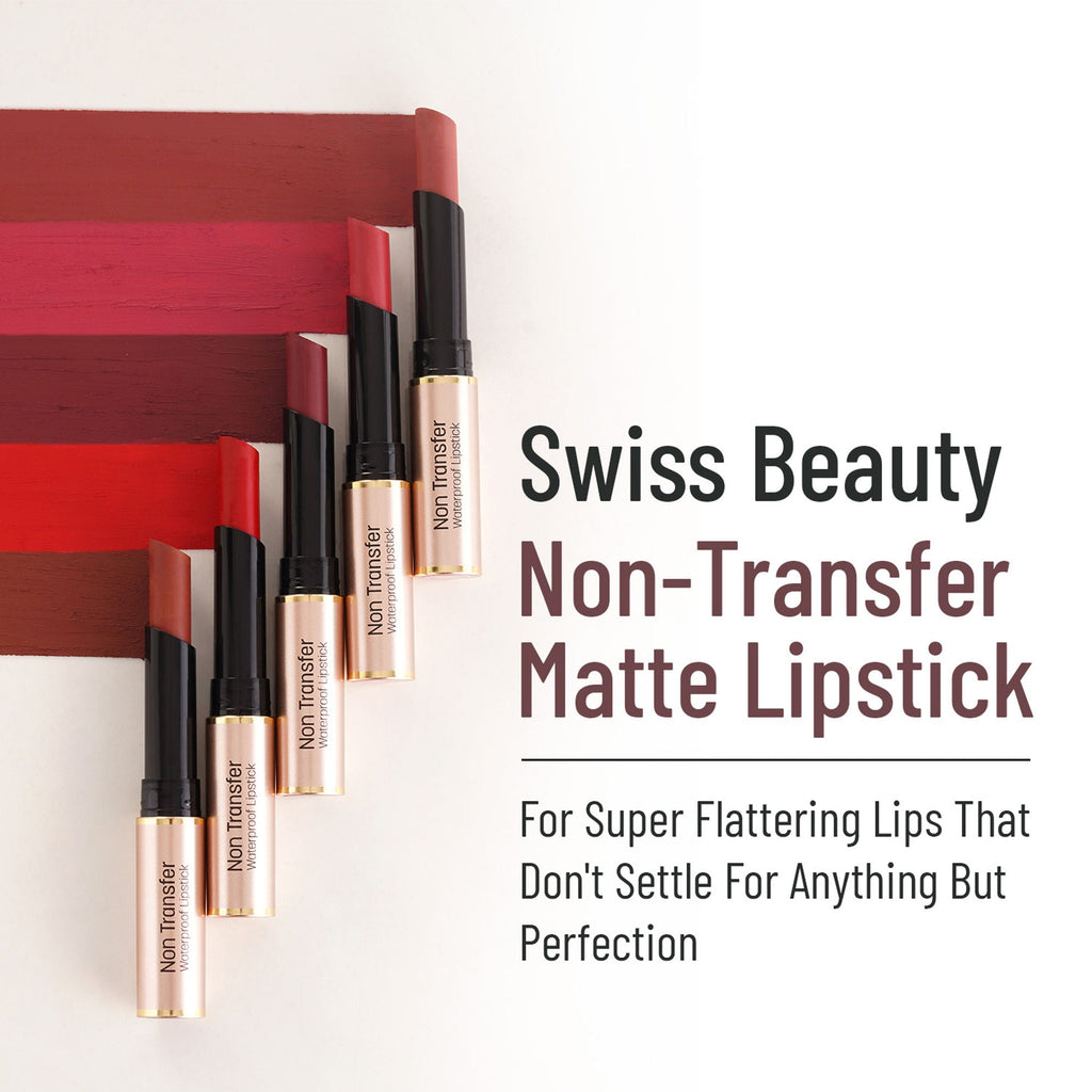 Swiss Beauty Non Transfer Waterproof Lipstick - 429 Coral Crush
