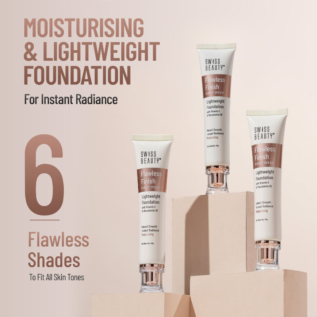 Swiss Beauty Flawless Finish Daily Wear Lightweight Foundation - 03 Natural Beige