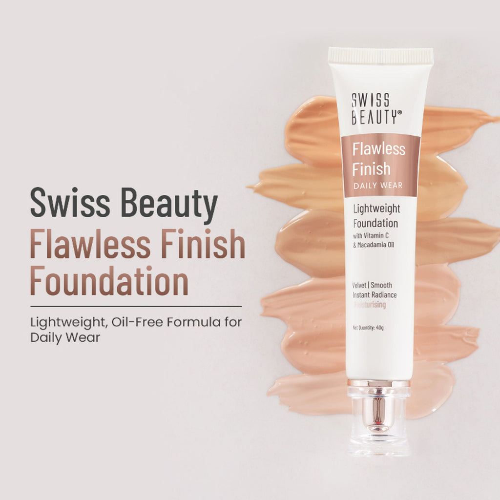 Swiss Beauty Flawless Finish Daily Wear Lightweight Foundation - 04 Natural Nude