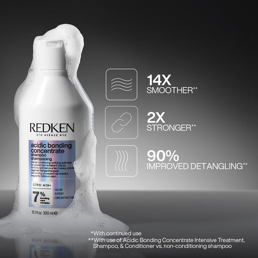 Redken Bond Repair Combo - Acidic Bonding Concentrate Sulphate-Free Shampoo & Leave-in Treatment