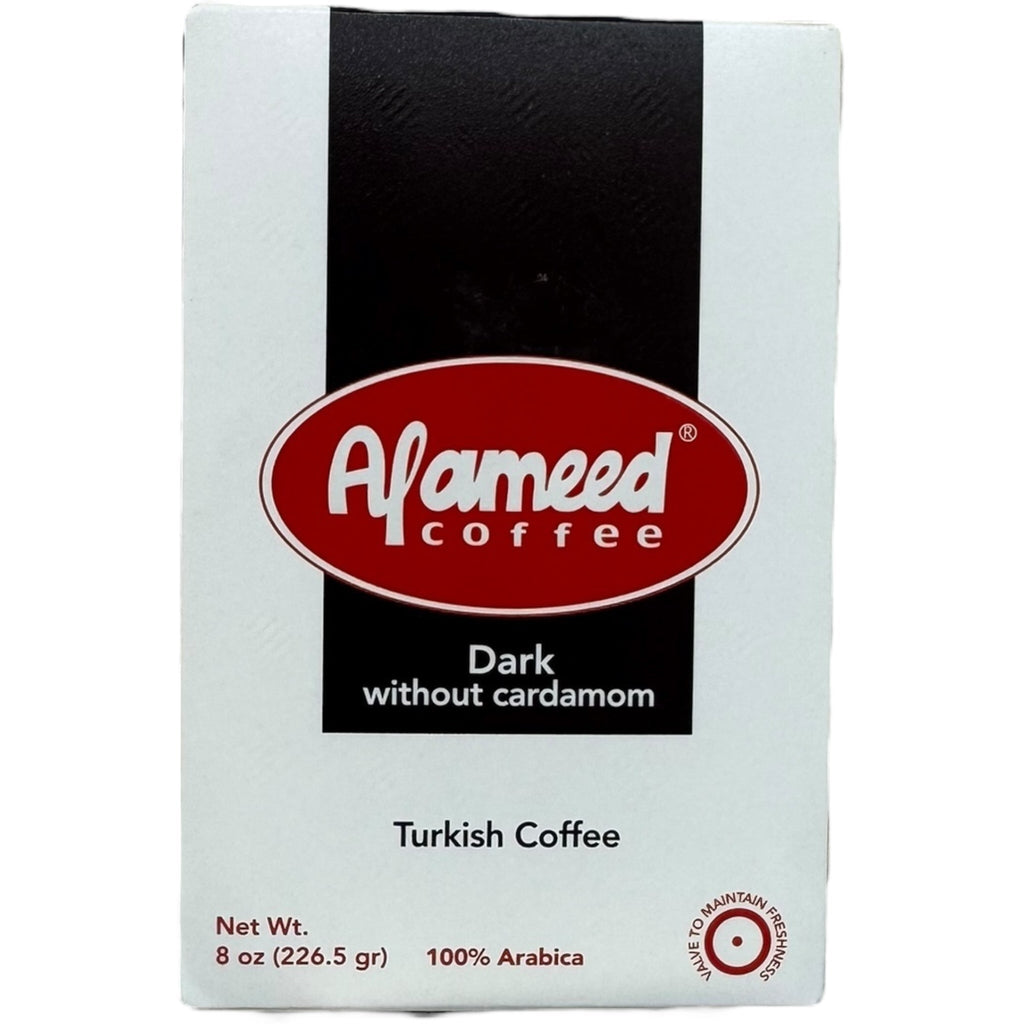 Al Ameed Dark Turkish Coffee Without Cardamom – 100g