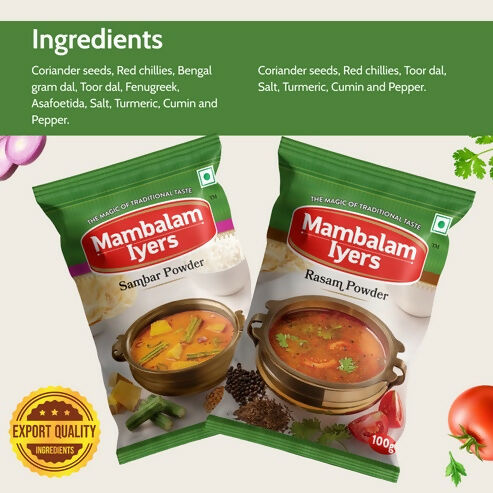 Mambalam Iyers Sambar & Rasam Powder