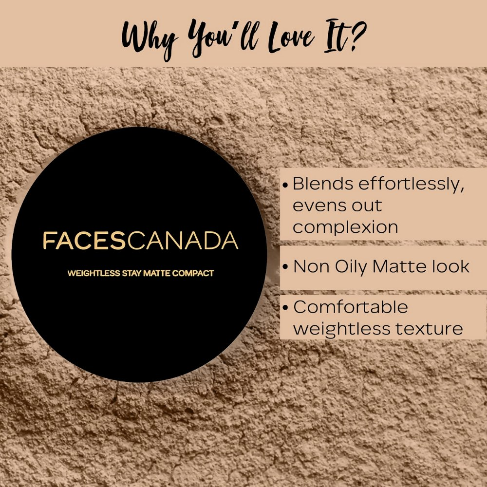 Faces Canada Compact Powder - Face Powder with SPF 20 - Sand 04