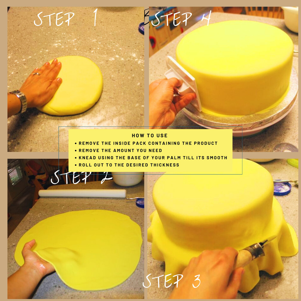 Confect Sunshine Yellow Fondant | Edible Sugarpaste