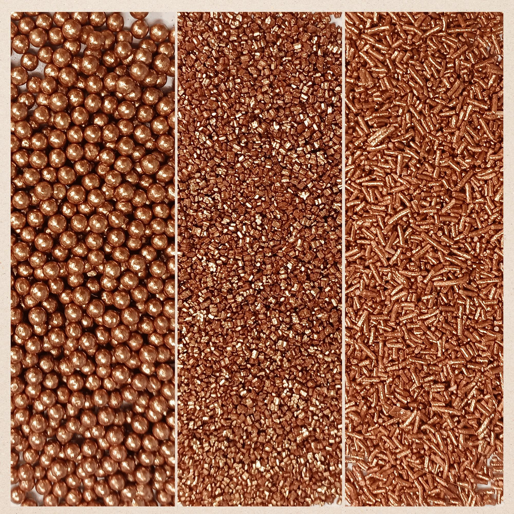 Confect Sprinkles for Cakes & Cupcakes Decoration | USP-21(Bronze)