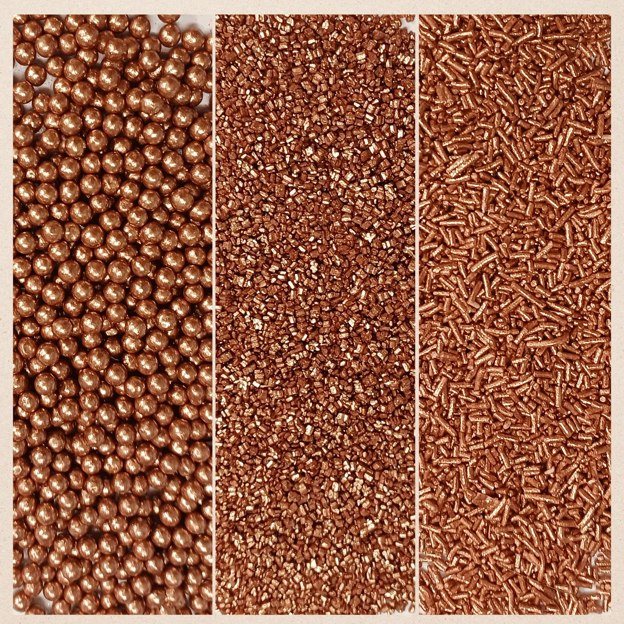 Confect Sprinkles for Cakes & Cupcakes Decoration | USP-21(Bronze)