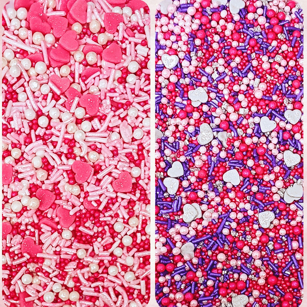 Confect Valentine Sprinkles | 16 Edible Decoration for Baking & Dessert