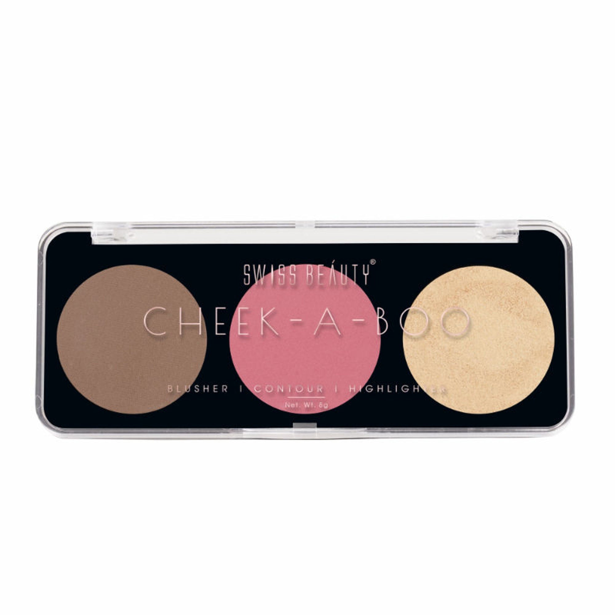 Swiss Beauty Cheek-A-Boo 3 In One Blushe Contour And Highlighter - 1