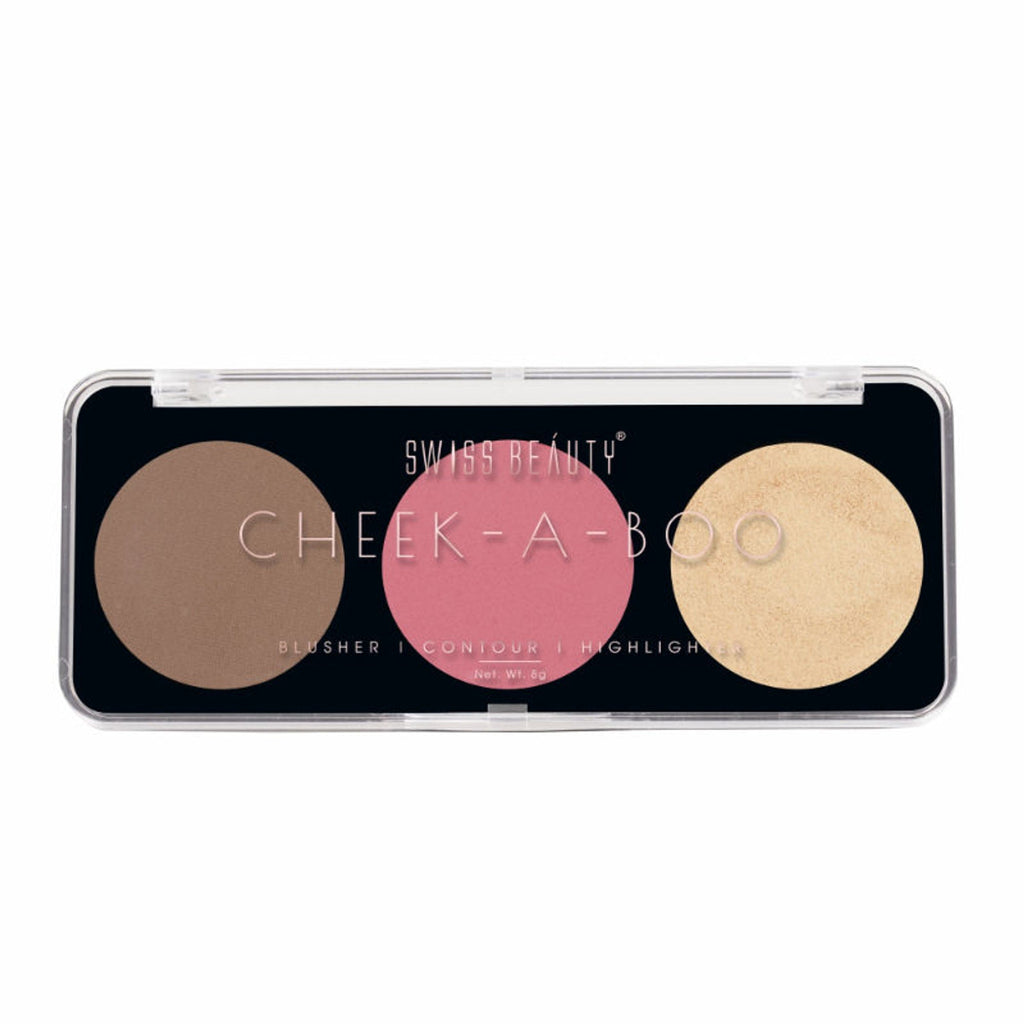 Swiss Beauty Cheek-A-Boo 3 In One Blushe Contour And Highlighter - 2