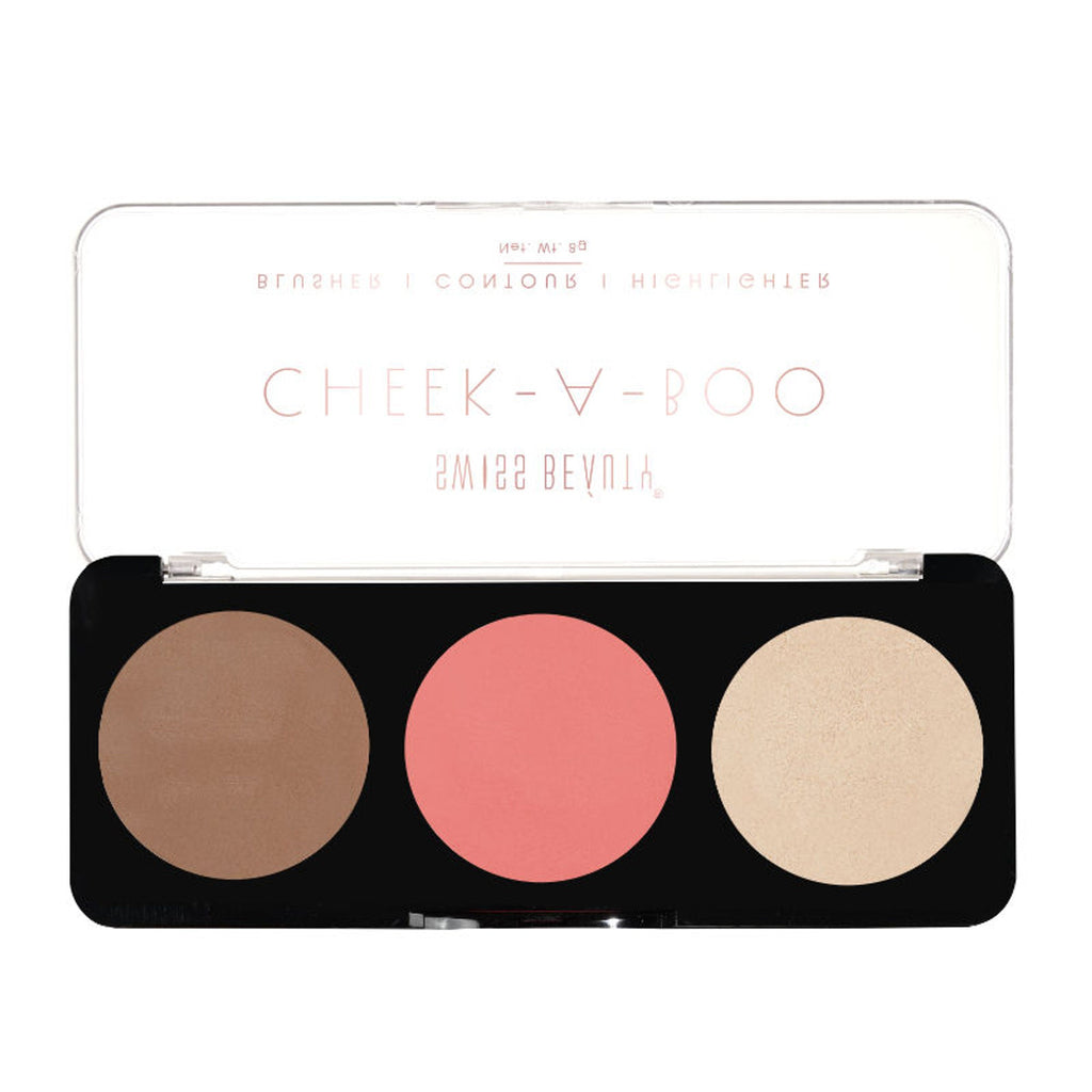 Swiss Beauty Cheek-A-Boo 3 In One Blushe Contour And Highlighter - 2