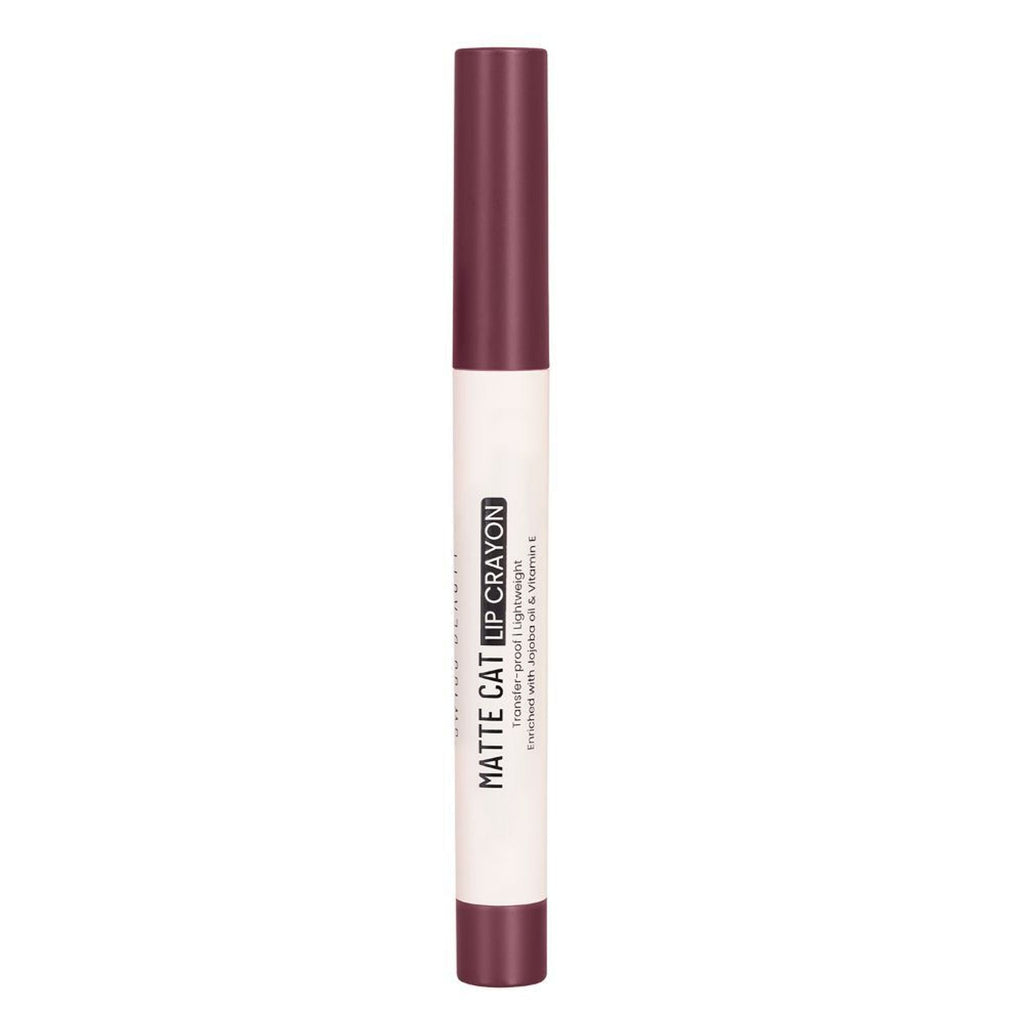 Swiss Beauty Non Transfer Matte Cat Lip Crayon - Wicked Wine