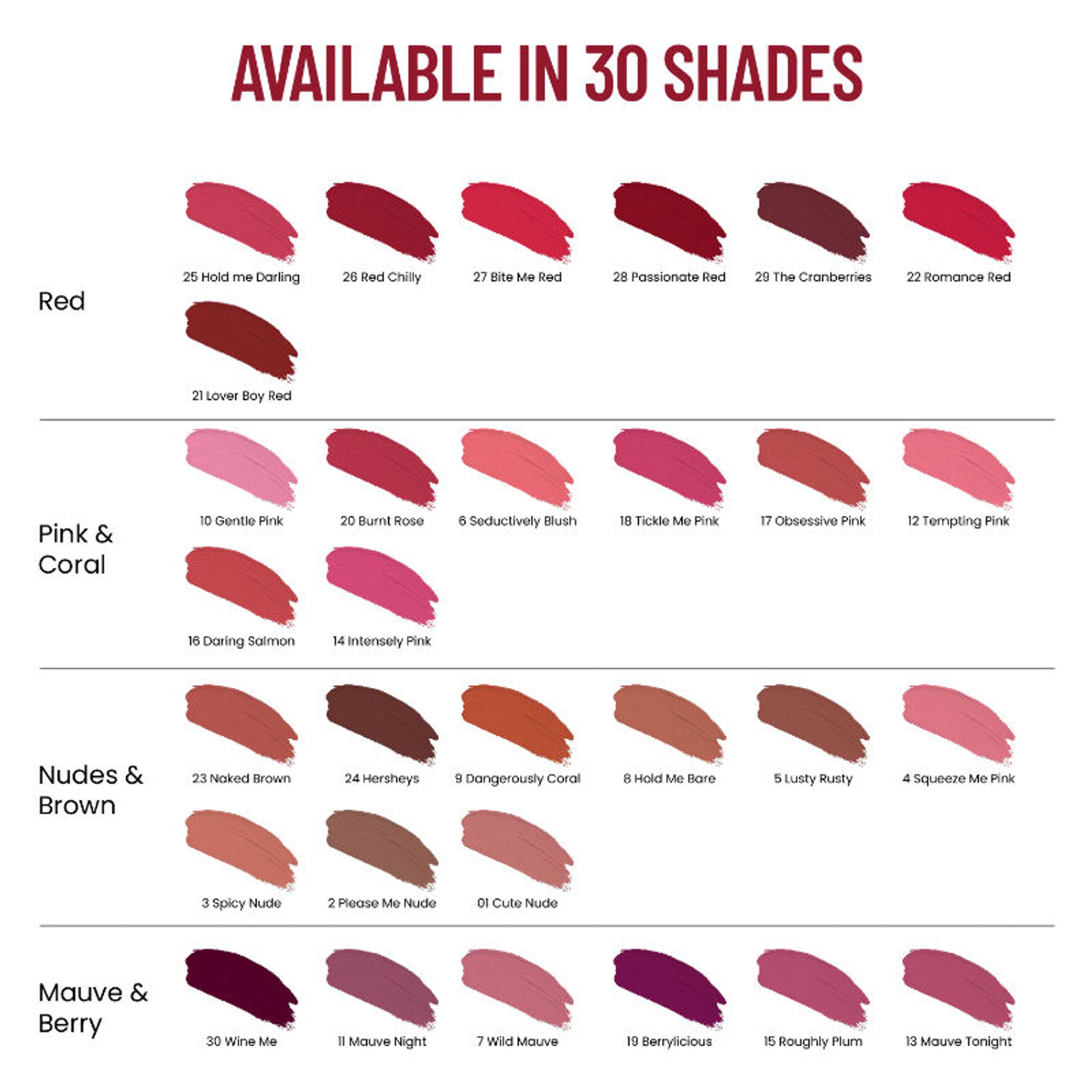 Swiss Beauty Hold Me Matte Liquid Lipstick - 24Hersheys