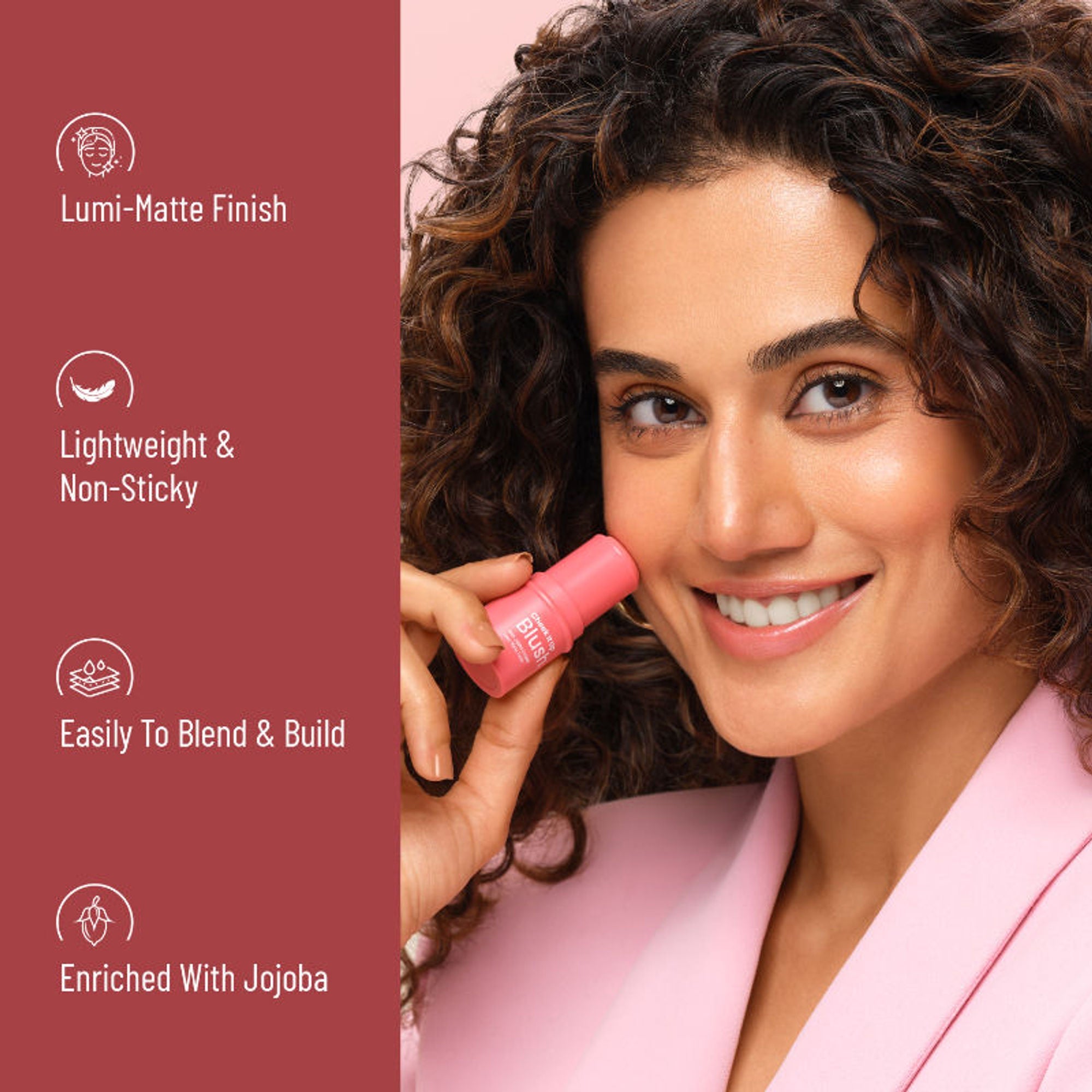 Swiss Beauty Cheek It Up Lumi-Matte Finish Blush - 4 Too Cheeky