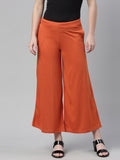 Souchii Red Knitted Ethnic Palazzos