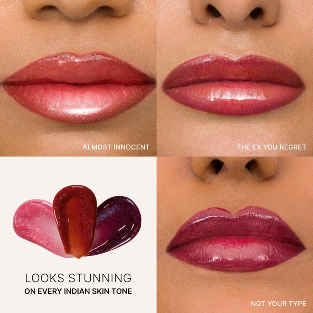 IRIS COSMETICS Talk Glossy To Me! Shimmer Lip Gloss - Deep Plum With Subtle Blue