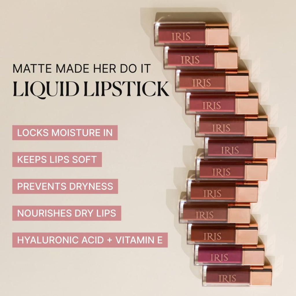 IRIS COSMETICS Matte Made Her Do It Liquid Lipstick - Berry Pink