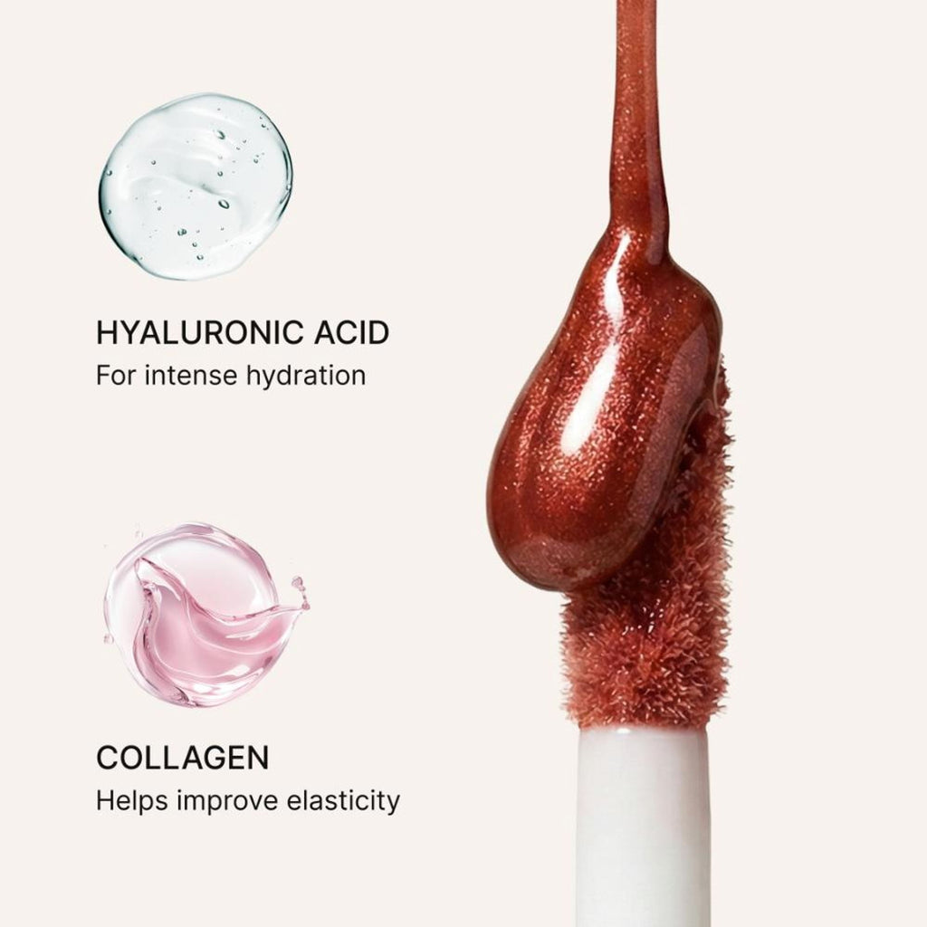 IRIS COSMETICS Talk Glossy To Me! Shimmer Lip Gloss - Brown With Pink - Purple