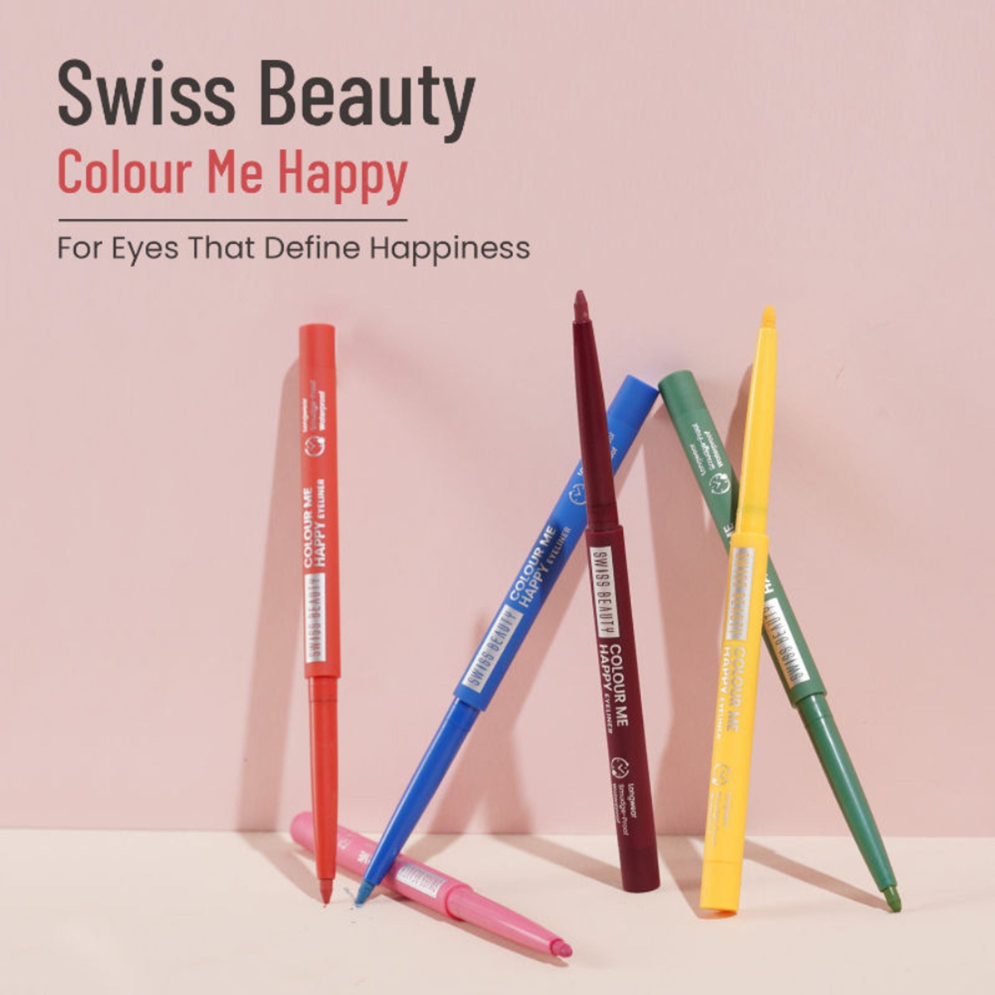 Swiss Beauty Colour Me Happy Eyeliner - Peach Daylity