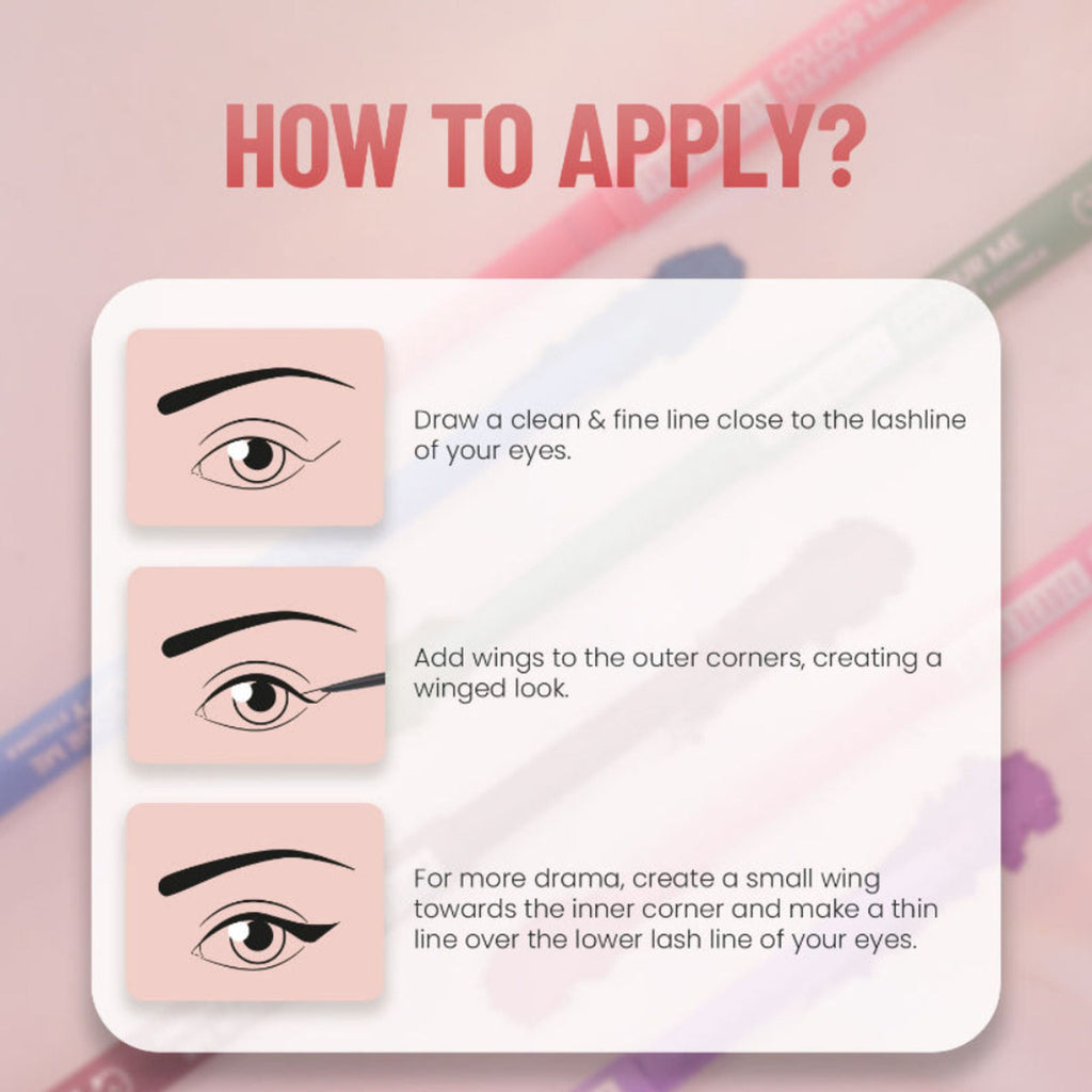 Swiss Beauty Colour Me Happy Eyeliner - Peach Daylity