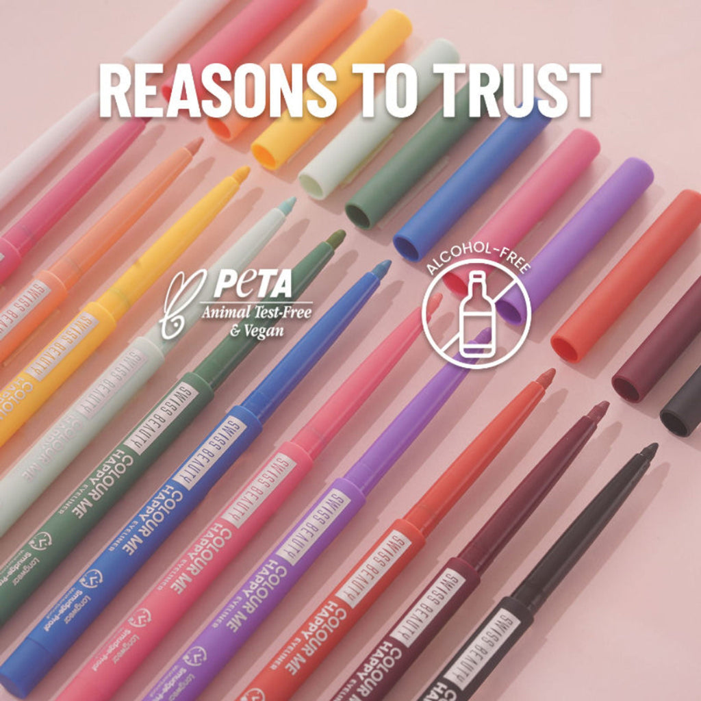 Swiss Beauty Colour Me Happy Eyeliner - Rose Camellia