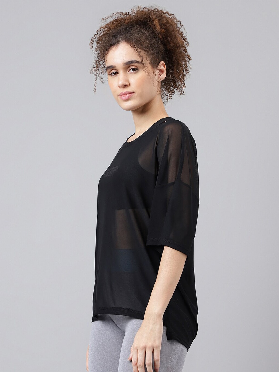 MKH Typography Printed Dri-FIT Relaxed Fit Sports T-shirt