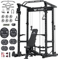 MAJOR FITNESS Drone1 Power Cage - Multi-Function Power Rack for Home Gym, Squat Rack, Cable Crossover System, for Strength Training, Heavy-Duty Steel Construction