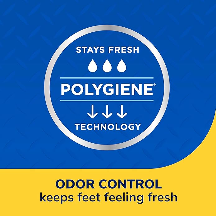 Dr. Scholl's Work All-Day Superior Comfort Insoles with Massaging Gel - Designed for Men & Women with Hard-Working Feet, Eliminates Sore Muscles and Tired Legs, Arch Support Inserts with Odor Control