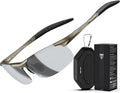 ATTCL Men's Sports Polarized Sunglasses Men for Driving running Fishing Golf - UV Protection Sun glasses Metal Frame