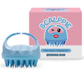 Scalppie Silicon Hair Scalp Massager & Shampoo Brush Scrub For Hair Growth & Anti Dandruff - Blue