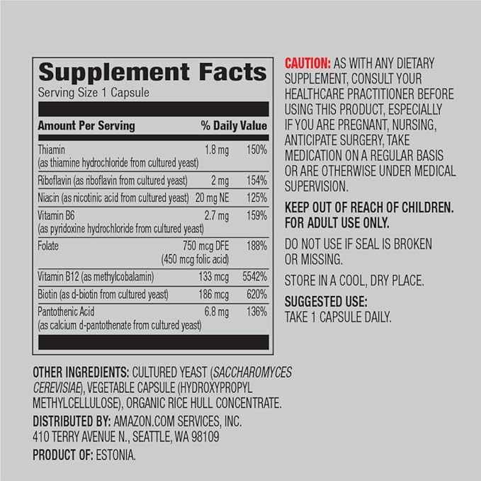 Amazon Elements B Complex, 65 Capsules