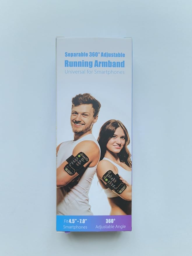 Cikyner Running Armband, Upgraded 3 in 1 Running Phone Holder Sports Armband Bicycle Phone Holder 360° Rotatable & Detachable Running Phone Armband for 4.5-7'' iPhone for Gym Running Hiking