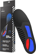 Spenco Total Support Max Shoe Insoles - Orthotic Metatarsal Arch Support Inserts - Absorbs Shock, Reduces Over-Pronation, Conforms to Foot Contours, Deep Heel Cupping Men's 16-17.5